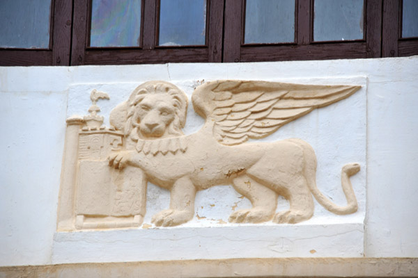 Detail added to the old British Consulate during the Italian colonial era