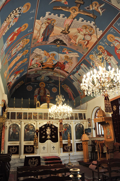 Painted interior of the Greek Orthodox Church of St. George