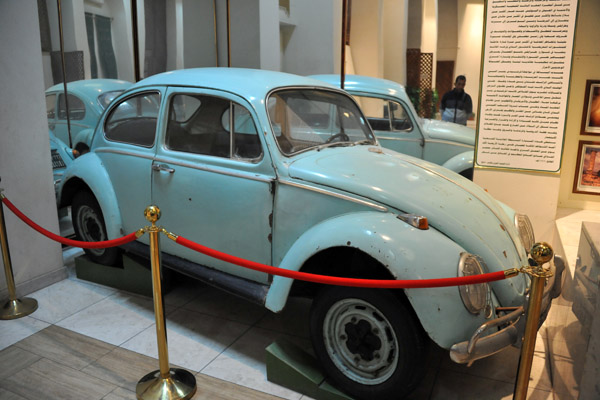 Gadhafi's famous blue VW Beetle