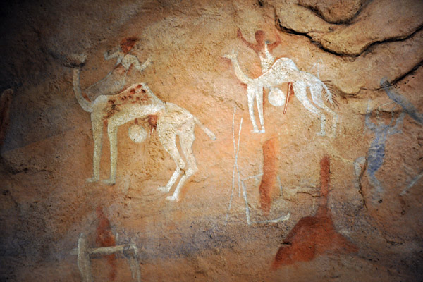 Copy of prehistoric cave painting - camels