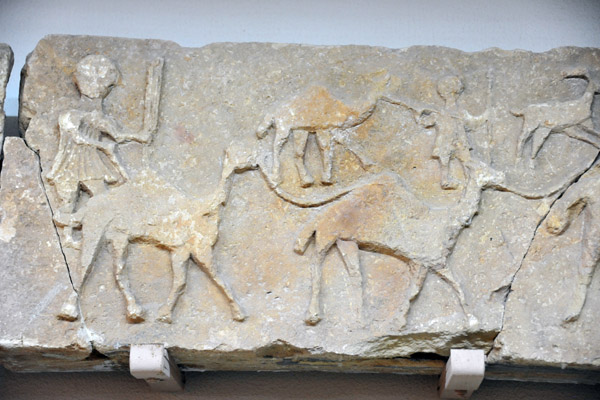 Ghirza carving with men and camels