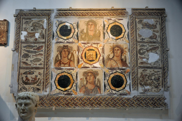 Mosaic of the Four Seasons from Leptis Magna