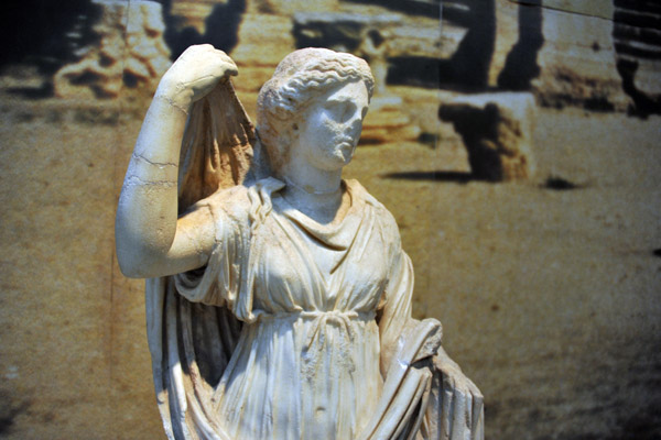 Venus (Aphrodite) raising her veil found at Leptis Magna