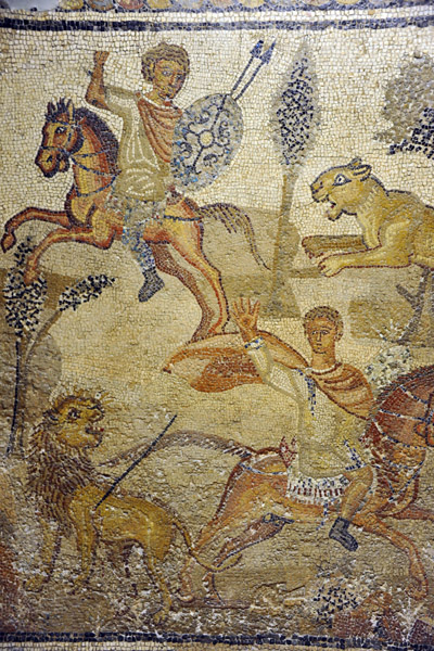 Lion hunt mosaic