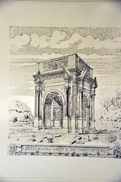 Engraving of the Arch of Septimus Severus at Leptis Magna