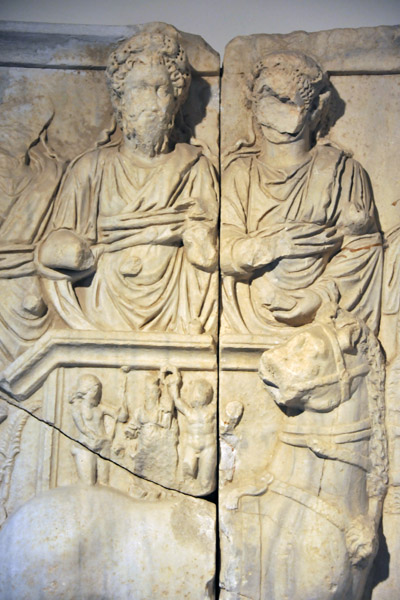 Septimus Severus and his son, Caracalla