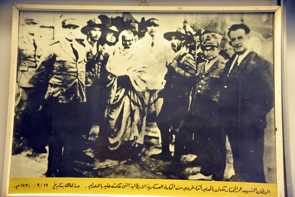 Omar al-Mukhtar during his capture prior to his execution on  16 Sept 1931