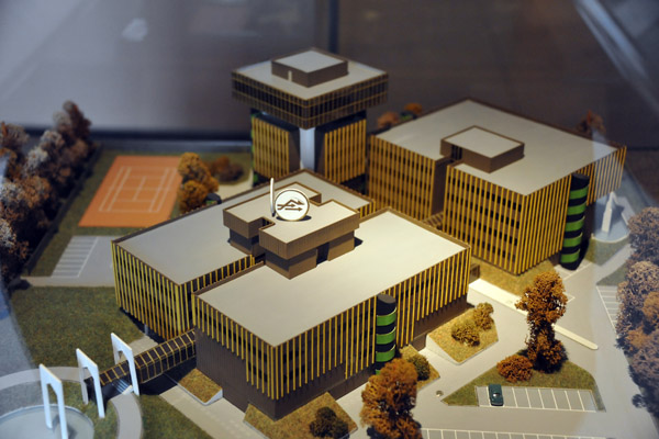 Model of the headquarters of Libyan Arab Airlines