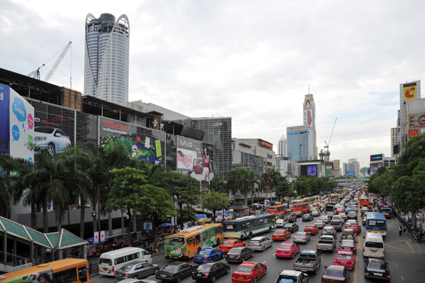 Ratchadamri Road in front of Central World