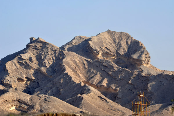Desert mountain scenery behind the Al Ain Wildlife Resort and Park