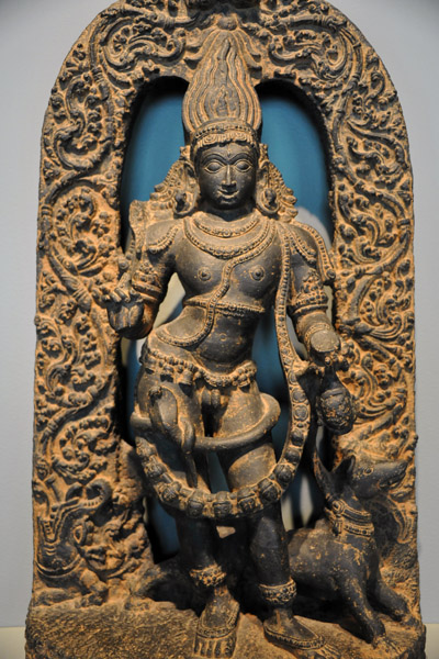 Shiva in the fierce form of Bhairava, 1300-1500, Karnataka