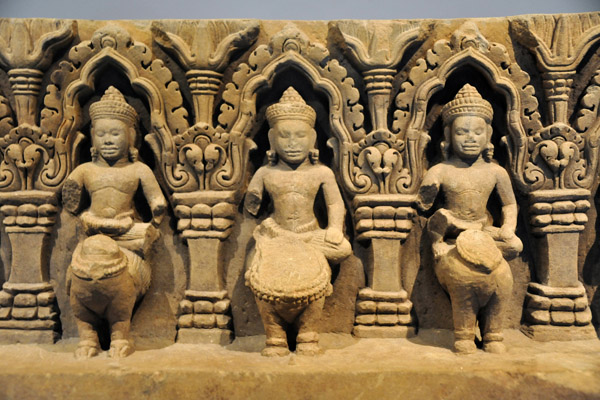 Three of the Nine Planetary Deities, 11th C. Angkor