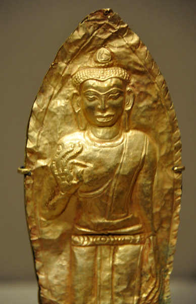Relief of standing Buddha, Burma, approx 1100-1250
