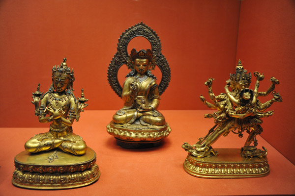 Various Tibetan bronzes, 16-17th C.
