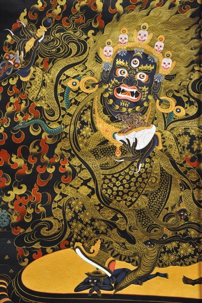 The Buddhist guardian Gonpo by Lama Pema Tenzin, Bhutan, 2003