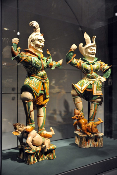 Pair of Tomb Guardians, Tang Dynasty, 618-906 AD