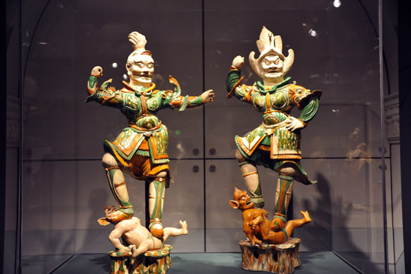 Pair of Tomb Guardians, Tang Dynasty, 618-906 AD