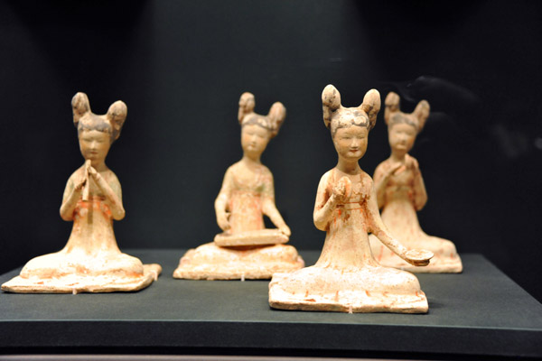 Seated Musicians, Tang Dynasty, 700-750 AD