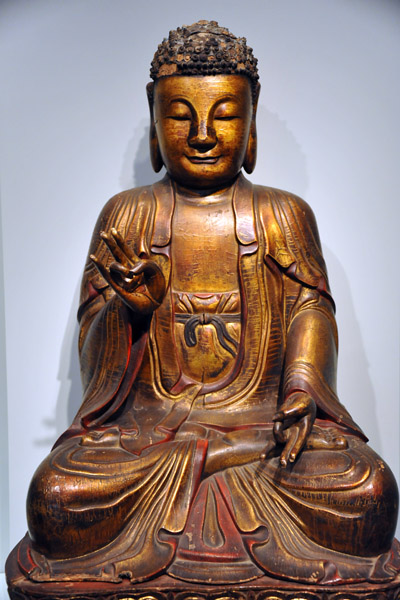 Seated buddha, 17th C. Ming or Qing