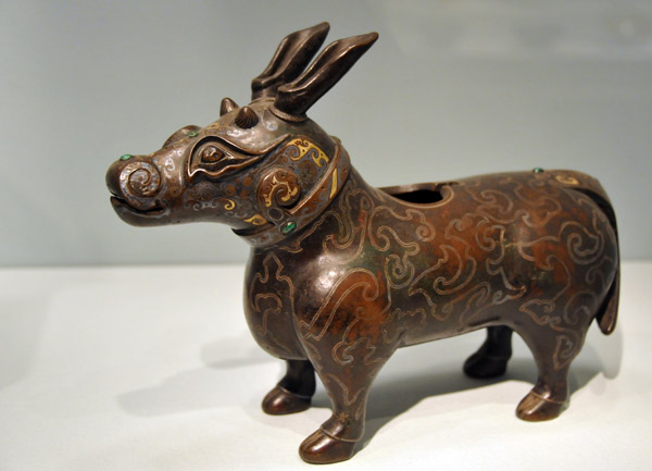 Vessel in the shape of a buffalo, Ming Dynasty