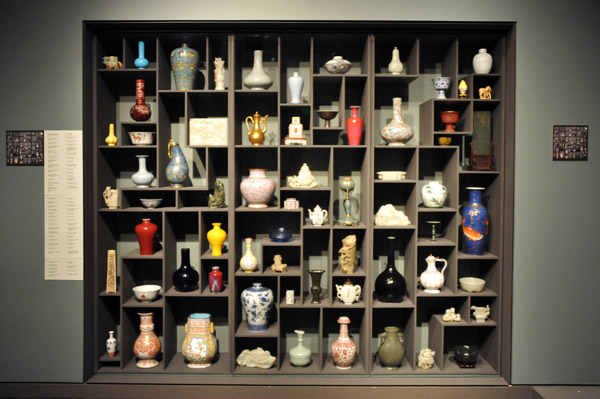 Large collection of Chinese vases