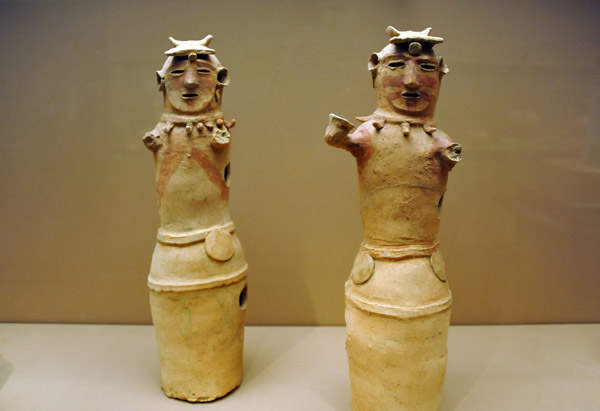 Haniwa in the form of female shamans, Kofun period (300-552)