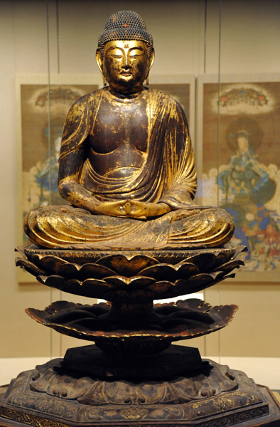 Seated buddha Amitabha (Amida), Heian period (794-1185)