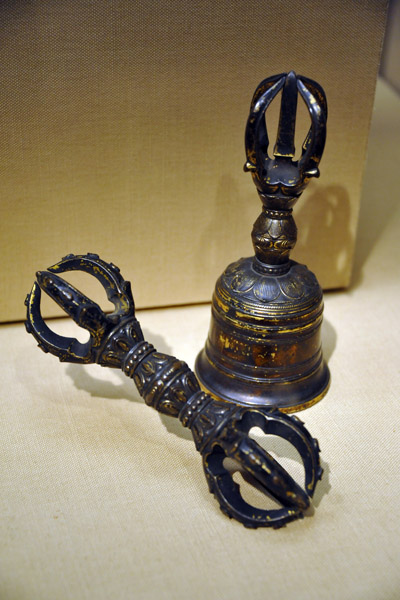 Ritual bell with 5-pronged thunderbolt handle (gokorei), 1200-1333