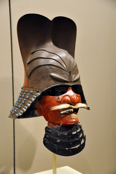 Samurai helmet with half-face mask, early 17th C.