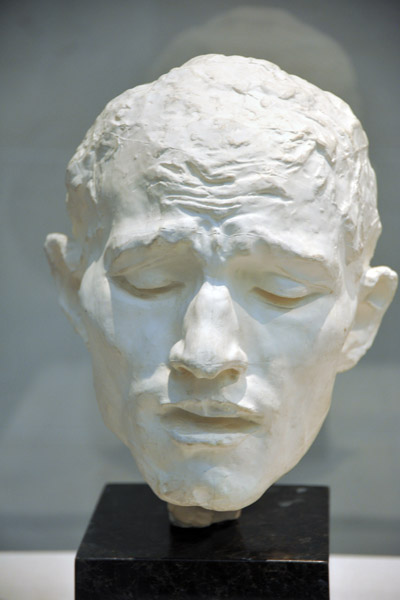 Plaster head of Pierre de Wiessant from the Burghers of Calais