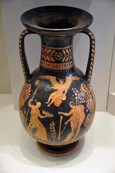 Red-figure Bell Krater with Eros, South Italian, Apulia, 330-320 BC