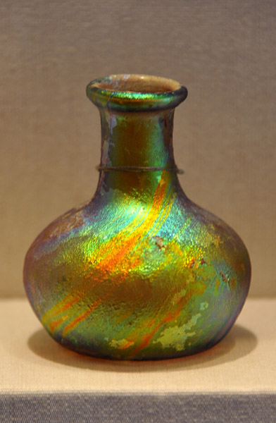 Free-blown glass flask, Eastern Mediterranean, 1st C. AD