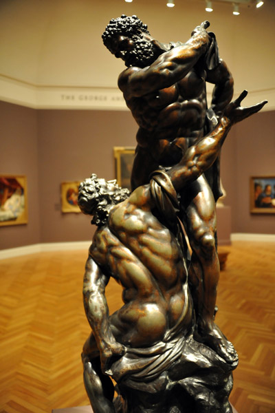 Hercules and Atlas, Michel Anguler, France, ca 1668