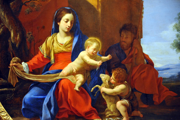 Holy Family wit the Infant St. John the Baptist, Simon Vouet, 1626