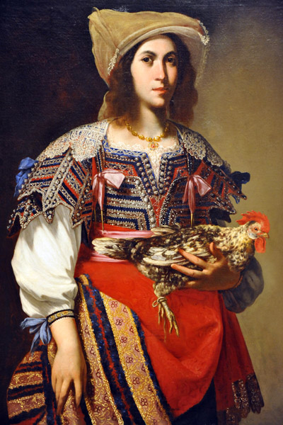 Woman in Neapolitan Costume, Massimo Stanzione ca 1635