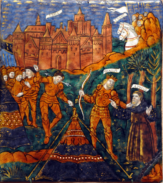 Ascanius Kills Numarius before Troy, Limoges ca 1525-1530