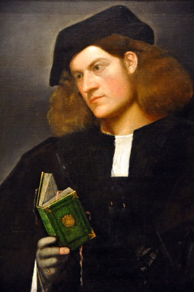 Portrait of a Young Man with a Green Book, Venetian, early 16th C.