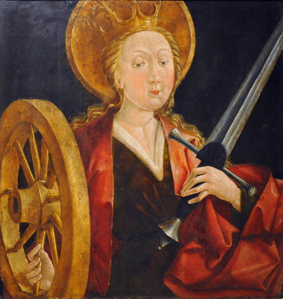 St. Catherine of Alexandria, Frederick Pacher ca 1460 Austria