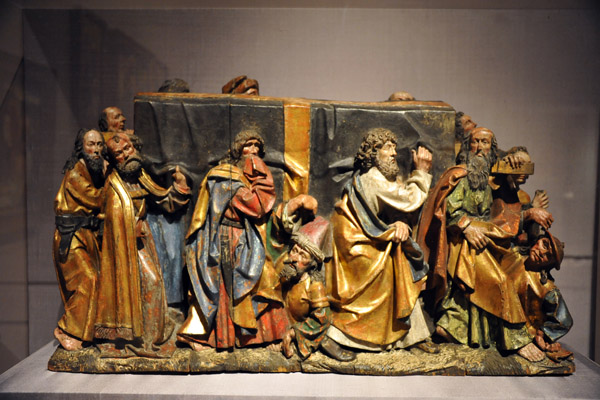 Burial of the Virgin by a follower Erasmus Grasser ca 1500
