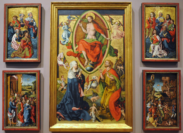 The Last Judgement Triptych from Ottobeuren in the Allgu ca 1500