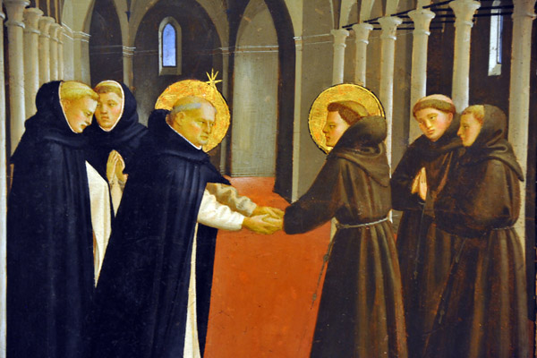 The Meeting of St. Francis and St. Dominic, Fra Angelico ca 1430