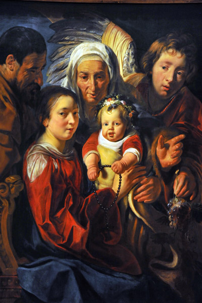 The Holy Family, Jacob Jordaens ca 1614-1617