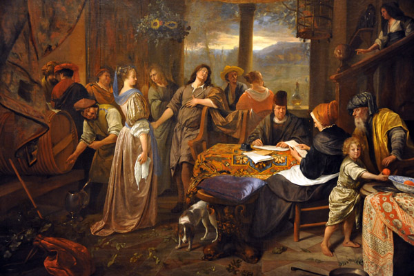 The Marriage of Tobias and Sarah, Jan Steen ca 1673