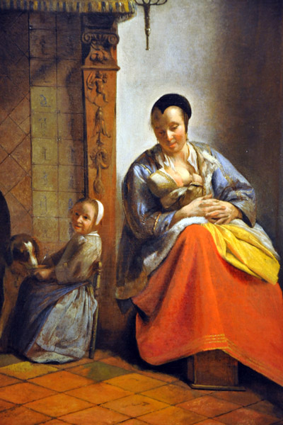 Woman with Children in an Interior, Pieter de Hooch, ca 1658-1660