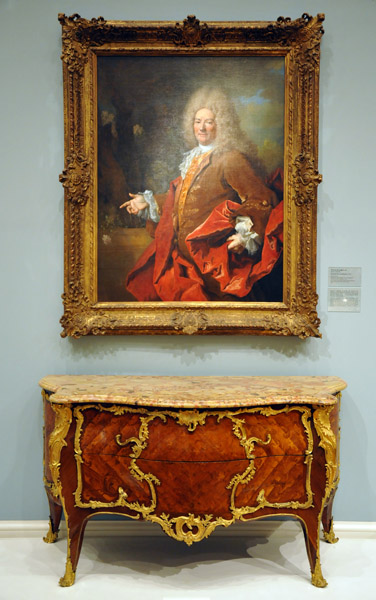 Portrait of a Gentleman, Nicolas de Largillierre, 1710, with a French table
