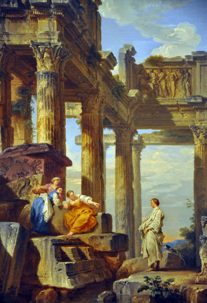 Ruins with Prophet, Giovanni Paolo Ranini, 1731
