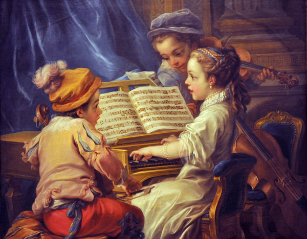 Music, Charles-Andr Vanloo, 1753