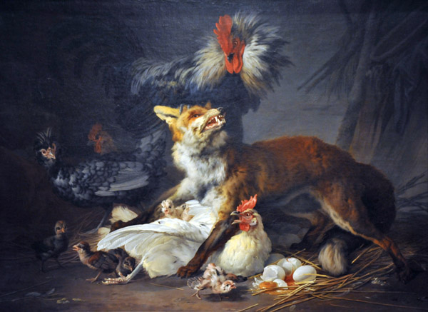 Fox in a Chicken Yard, Jean-Baptiste Huet, 1766