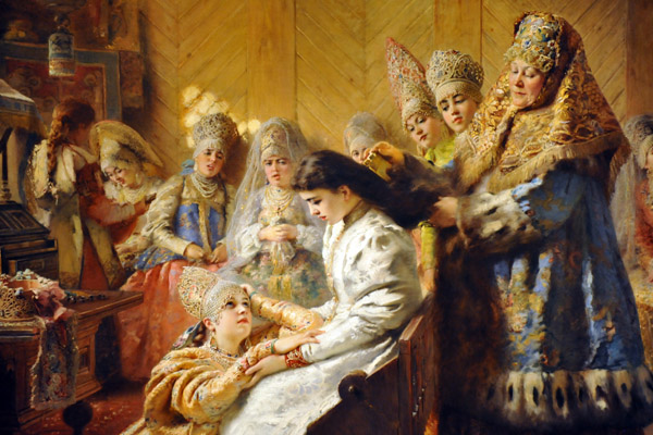 The Russian Bride's Attire, Konstantin Makovsky, 1887