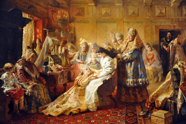 The Russian Bride's Attire, Konstantin Makovsky, 1887